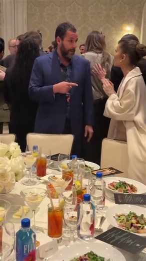 Ariana Grande and Adam Sandler reunite at the American Film Awards #arianagrande #afiawards