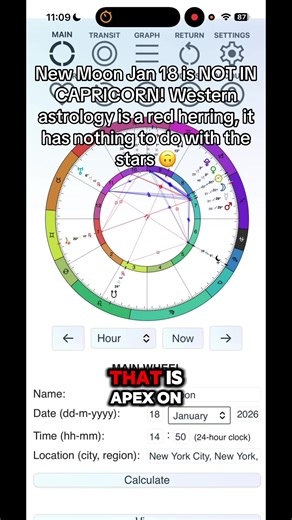 This is the second New Moon in Sagittarius — and it’s not a reset, it’s a refinement. The Sun and Moon meet at 31° Sagittarius (Emperor energy): stability, sovereignty, embodied leadership. Not manifesting harder — building something that can actually hold you. We’re working with: * Mercury Mars conjunct (truth action) * Venus entering Capricorn (values → commitment) * Pressure on beliefs confidence (Jupiter Chiron) * Deep instinctual support (Lilith) * Nervous-system integration (Saturn Neptune