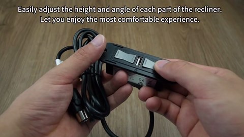 Power Recliner Remote Hand Control Fit for Emomo HX90AFU Okin Mulin Dewert Limoss Kaidi, Lift Chair Remote Control with USB and 5-Pin Male Plug, 4 Button