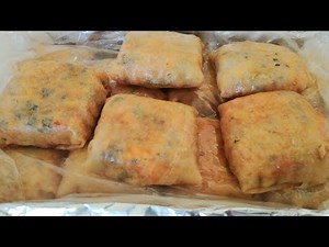 بسيطلات صغار مالحين بالدجاج والفرماج بمذاق روعة👍مع ذكر الثمن 💰 وطريقة التخزين