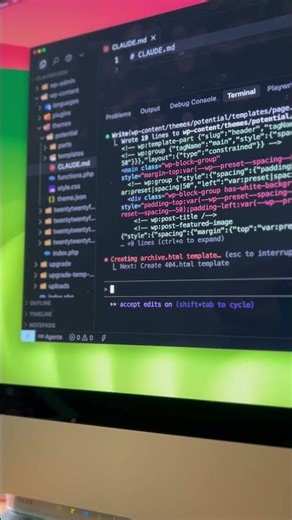 Using ClaudeCode to build a WordPress block theme #WordPress #ai #claudecode #gutenberg