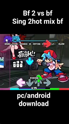 (PC/android download) Fnf mods x fnf2 boyfriend 2 vs boyfriend sing 2hot mix bf version cover #fnf