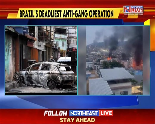 2,500 Police, Soldiers Storm Rio Favelas in Massive Anti-Gang Raid; At Least 60 Killed, 81 Arrested About 2,500 police officers and soldiers stormed several Rio de Janeiro favelas in one of Brazil's largest-ever anti-gang raids, arresting 81 suspects and leaving at least 60 people dead. #brazil #riofaveles #riodejaneiro #antigangrain #northeastlive | Northeast Live