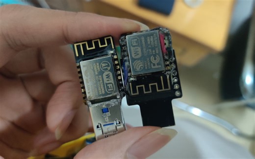 「咩咩焊接」4元 自制ESP8266 vUSB 键盘鼠标模拟器 hid