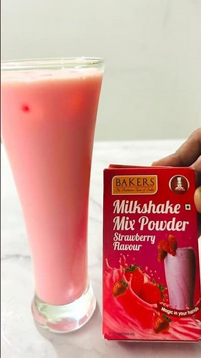 Bakers Milkshake Mix Powder | Bakers Strawberry Milkshake Mix Powder Recipe