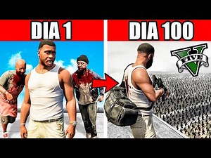 SOBREVIVÍ 100 DÍAS en una APOCALIPSIS ZOMBIE en GTA 5!