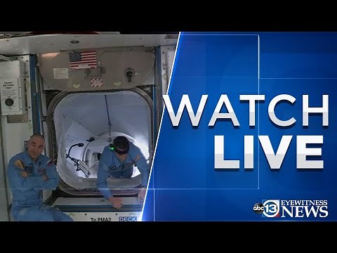 Hatch opening to the ISS