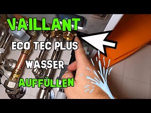 Water refill refill gas boiler Vaillant ecoTEC plus VCW 20/26 CS/1-5 Instructions