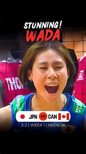 STUNNING! Wada, such a pure joy to watch! #japan #volleyball #canada
