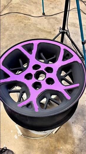 How to Two Tone Powder Coat Wheels #powdercoat #custom