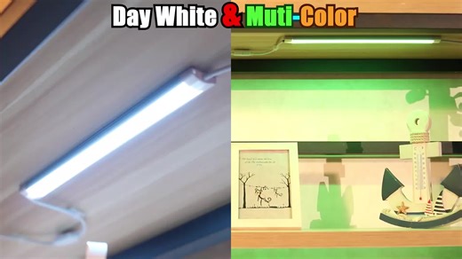 Remote control and 📱 connect #rgblights #undercabinetlights #amazonfinds