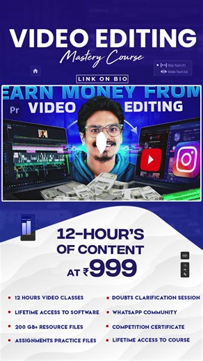 3.7K views |  Looking for a high-paying skill in the digital world? Video editing is in demand!  Learn professional video editing in Telugu and open doors to freelance & career opportunities.  What you'll get in this course: ✅ Hands-on training in top editing software ✅ Techniques to create viral & engaging content ✅ A step-by-step guide to become a pro video editor Start today and turn your creativity into income!   Enroll now! | Karthik Raghavarapu | Facebook