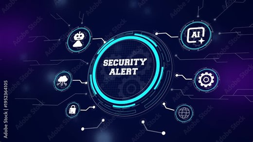 Real time security alert interface prioritizing immediate threat detection and automated risk mitigation for professional and secure technical environments