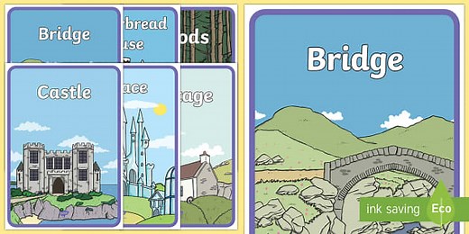 Fairy Tale Settings Display Posters