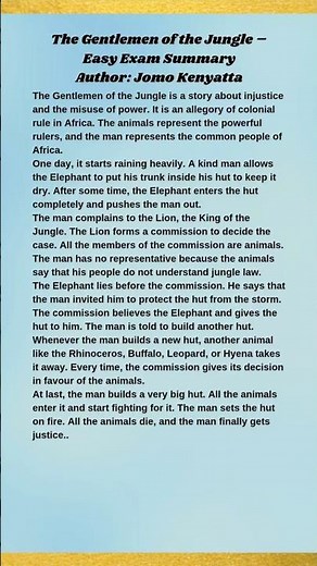 The Gentlemen of the Jungle Summary in English | Easy Explanation | Class 12 English