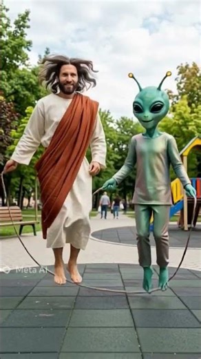 JESUS JUMP #jesus #alien