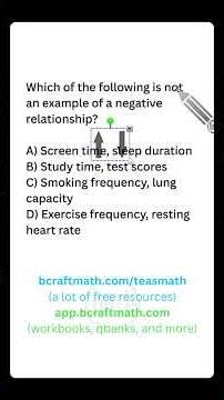 TEAS Math Practice Question - Relationship Between Variables #craftmath #teasmath