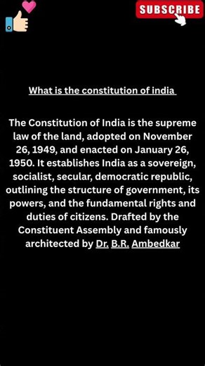 What is the constitution of india ?