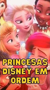 TODAS AS PRINCESAS DISNEY EM ORDEM #shorts #disney #princesas