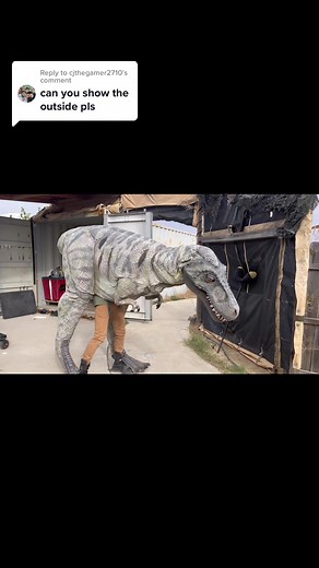 T-Rex Puppeteer Demo Video Outside