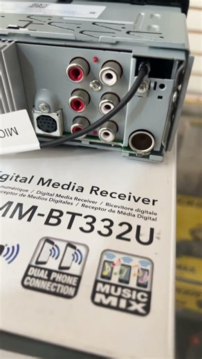Autoestéreo Digital Kenwood, Modelo KMM-BT332U, Bluetooth, USB, Aux, 3 pares de RCA. #kenwood #audio