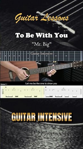 To Be With You - Mr. Big | EASY Guitar Tutorial - Guitar Lessons TABS