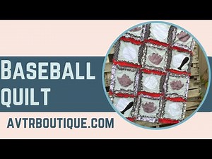 Easy Peasy Rag Quilt Baseball Themed Quilt Pattern by A Vision to Remember