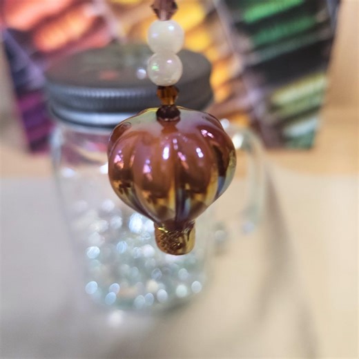 Hot Air Balloon Scissor Fob – Beaded Charm for Embroidery Snips & Travel Lovers - Etsy