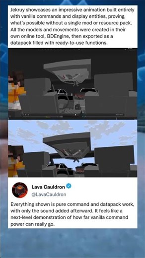 Impressive animation build using commands and display...