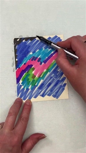 Northern Lights Card | 2 Dye Marker Techniques you’ll Love | Pajama Crafter Greatest Treasure stamp