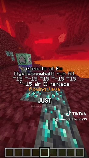 Remove Lava with One Click! Minecraft Commandblock Tutorial