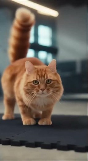 Karate Orange Cat Practice #shortvideo