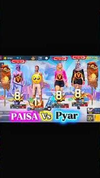 Paisa Vs Pyar😱😱 Free Fire Max🔥😈