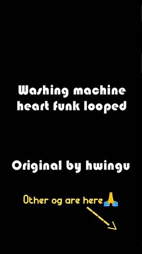 washing machine heart funk looped #funk #washingmachineheart #birdtrend #editedaudio