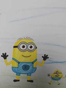 OMG! Minions Doodle Party Comes ALIVE! 🍌✨ Cute Banana Chaos Adventure #DoodleMagic #MinionsShorts