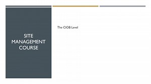 site manager training courses