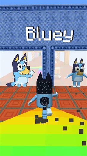 Wrong or Right? Bluey Logo Challenge ❌✅#shorts #minecraft #bluey