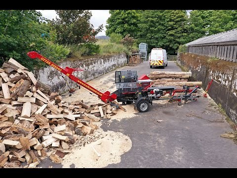Mobile firewood processor for hire Inverness & Ross shire