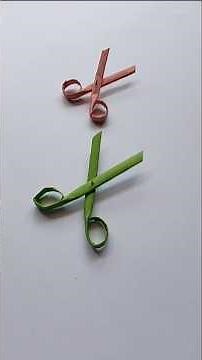how to make mini paper scissors ✂️//paper crafts tutorial easy//