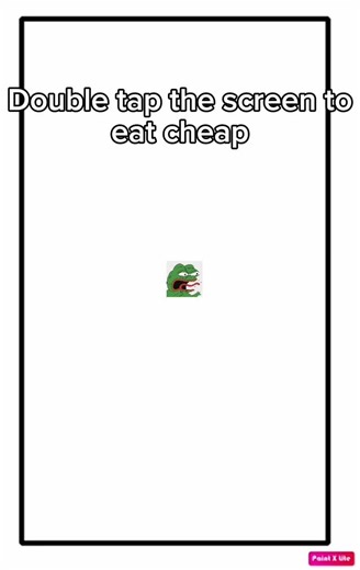double tap the screen to eat cheap..... #funny