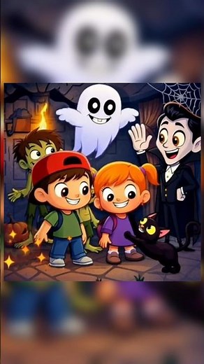 Not So Scary Halloween Night 👻 | Cute Cartoon Horror for Kids!🎃👻👻🏚️