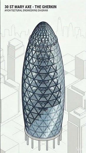 Why the Gherkin Changed Skyscraper Design #construction #engineering #civilengineering