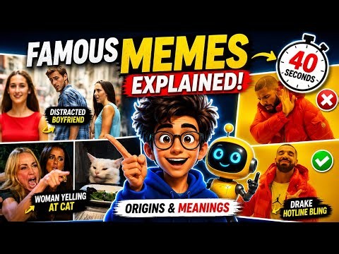 Famous Internet Memes Explained in 30 Seconds! 😂 | Viral Meme Origins & Meanings