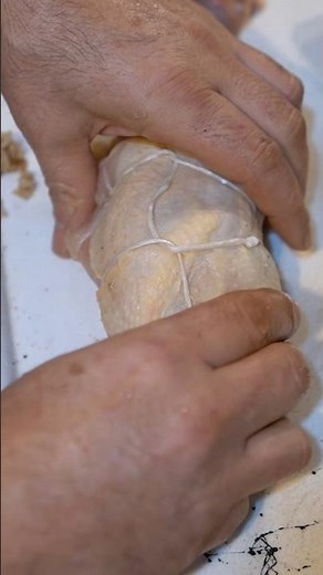 How to tie up chicken/meat with string?