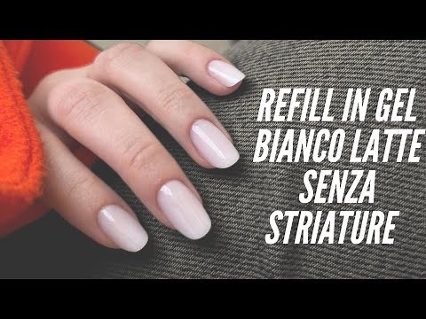 IL BIANCO LATTE PERFETTO senza striature - refill in gel | dry manicure | summer nails tutorial