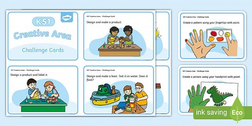 KS1 Continuous Provision - Creative Area Challenge Cards