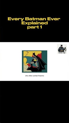🦇 Batman Was WAY Darker in 1939...