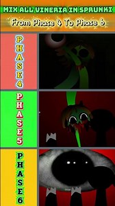 All Vineria In Sprunki Incredibox | From Phase 4 to Phase 6 . Phase 4 Vs Phase 5 Vs Phase 6