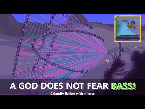 Terraria calamity mod's fishing pole multiplied by 100 = This...