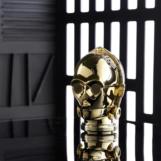 Introducing C-3PO, human-cyborg relations. The Star Wars: Galactic Archive Series C-3PO Premium Electronic Head is available at Disney Store while stocks last. #disneystoresg#starwarstiktok #c3po